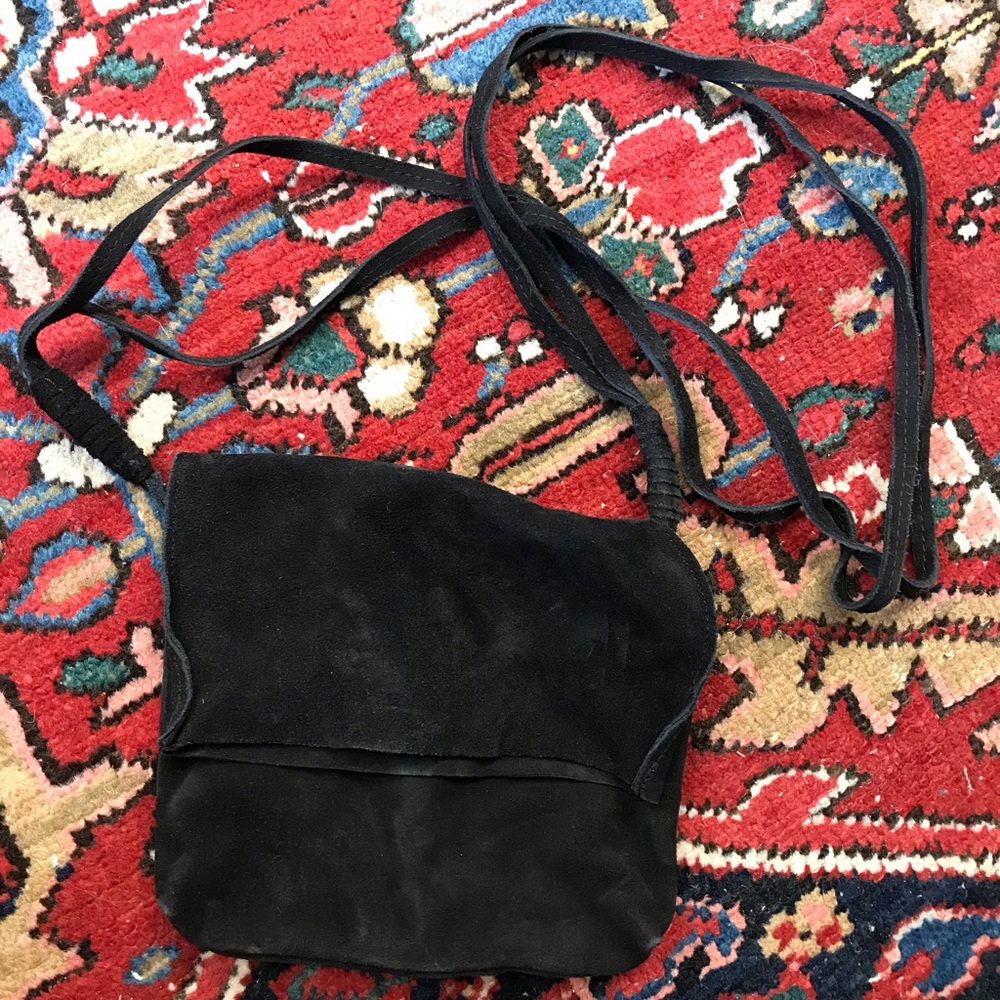 Urban Outfitters black suede crossbody bag